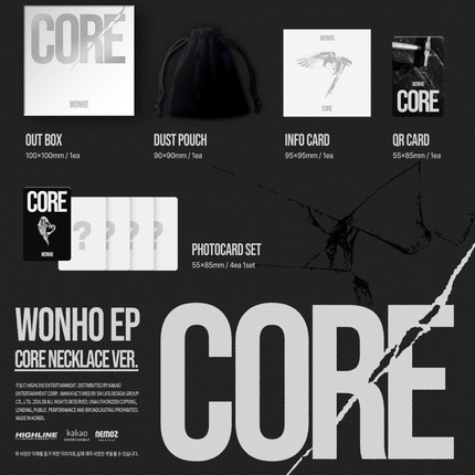 WONHO - CORE EP Album CORE NECKLACE Ver