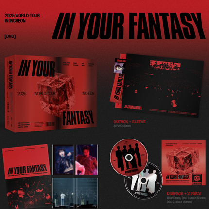 [POB] ATEEZ - 2025 WORLD TOUR [IN YOUR FANTASY] INCHEON DVD + POB Photocard Set