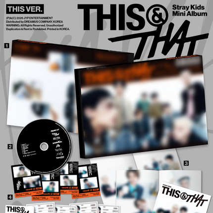 [POB] Stray Kids - THIS & THAT 10th Mini Album Photobook Ver (THIS / THAT / Set)