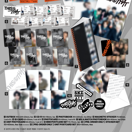 [POB] Stray Kids - THIS & THAT 10th Mini Album Photobook Ver (THIS / THAT / Set)