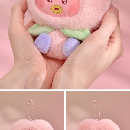BTS - BT21 Official PEACH HOLIC Plush Doll Keyring Character Keychain.