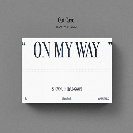 [SALE] SHOWNU X HYUNGWON - ON MY WAY 1st Photobook in NEWYORK. MONSTA X