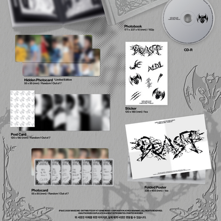 ALPHA DRIVE ONE - UNBREAKABLE : 少年BEAST 2nd Mini album Fragile Beast Ver.