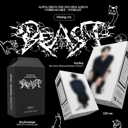 ALPHA DRIVE ONE - UNBREAKABLE : 少年BEAST 2nd Mini album Hissing Ver. (Member Selection))