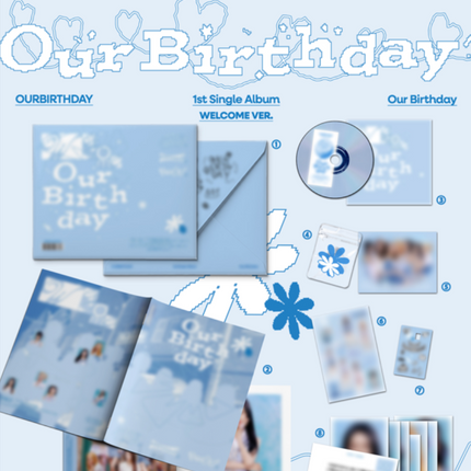 OURBIRTHDAY - Our Birthday 1st Single Album Photobook Ver. (WELCOME / PARTY / Set)
