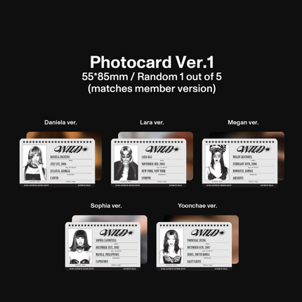 KATSEYE - WILD 3rd EP Album Member Ver (Member Selection)