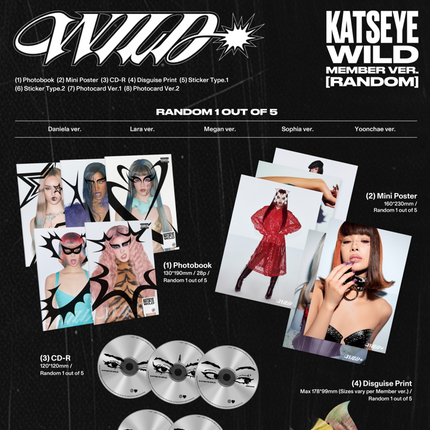 KATSEYE - WILD 3rd EP Album Member Ver (Member Selection)