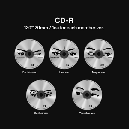 [SET] KATSEYE - WILD 3rd EP Album 2Ver Photobook + 5Ver Member All Set
