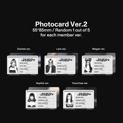 [SET] KATSEYE - WILD 3rd EP Album 2Ver Photobook + 5Ver Member All Set