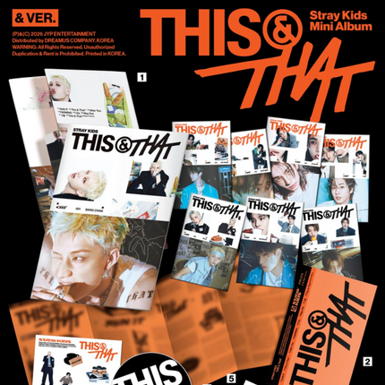 [SET][SALE] Stray Kids - THIS & THAT 10th Mini Album 2 Photobook + 8 & + FANS ALBUM Ver Set