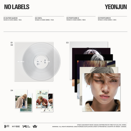 TXT YEONJUN - NO LABELS: PART 02 2nd Mini Album LP Ver. (Limited Edition)
