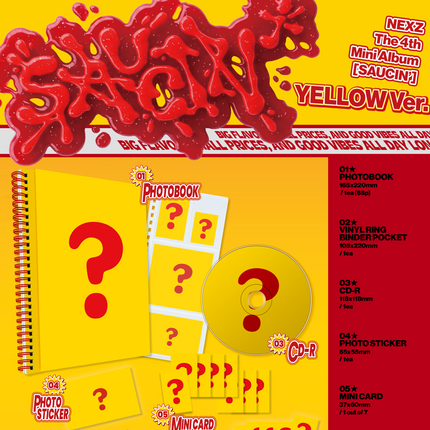 NEXZ - SAUCIN 4th Mini Album Sticker FANS ALBUM Ver.