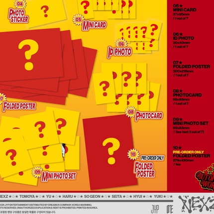 NEXZ - SAUCIN 4th Mini Album Sticker FANS ALBUM Ver.