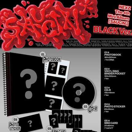 NEXZ - SAUCIN 4th Mini Album Sticker FANS ALBUM Ver.