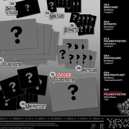 NEXZ - SAUCIN 4th Mini Album Sticker FANS ALBUM Ver.