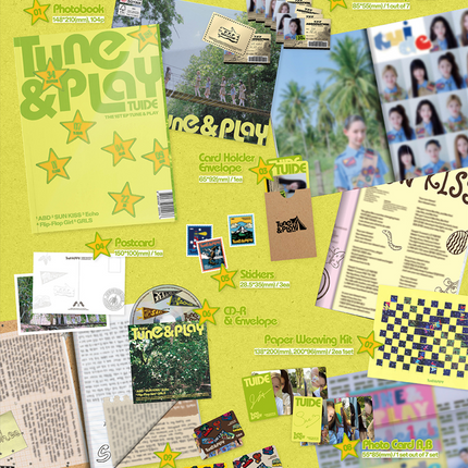 [SET] TUIDE - TUNE & PLAY 1st EP Album 2 Photobook Ver + 2 WEVERSE ALBUMS