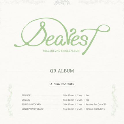RESCENE - Dearest 2nd Single Album (Dear / Dewy / Set Ver)