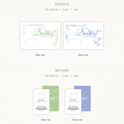 RESCENE - Dearest 2nd Single Album (Dear / Dewy / Set Ver)