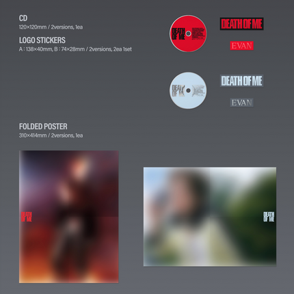 EVAN HEESEUNG - DEATH OF ME 1st Mini Album Photobook Ver.