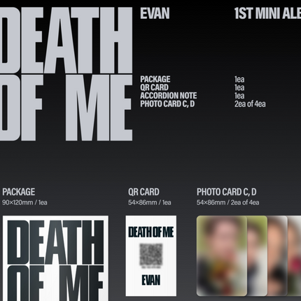 EVAN HEESEUNG - DEATH OF ME 1st Mini Album Weverse Albums Ver