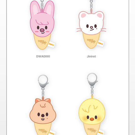 Stray Kids - [THIS & THAT] POP-UP STORE MD SKZOO PLUSH KEYRING ICECREAM Ver.