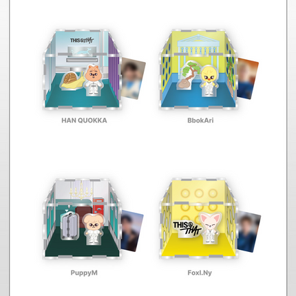 Stray Kids - [THIS & THAT] POP-UP STORE MD SKZOO ACRYLIC CONTAINER BOX + Photocard Set