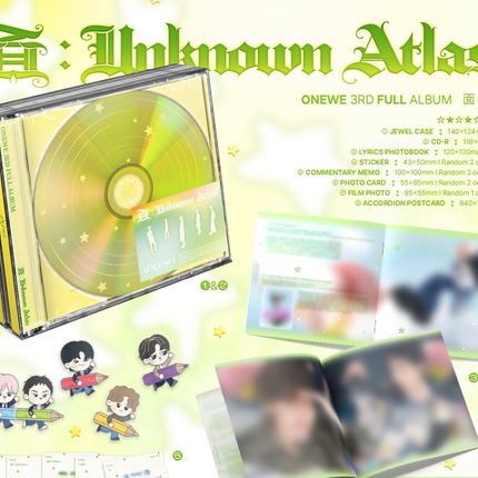 ONEWE - 面 : Unknown Atlas 3rd Full Album 面 Ver. Jewel Ver.