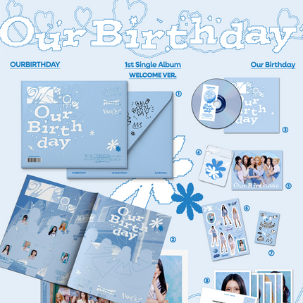 [SET] OURBIRTHDAY - Our Birthday 1st Single Album ALL SET