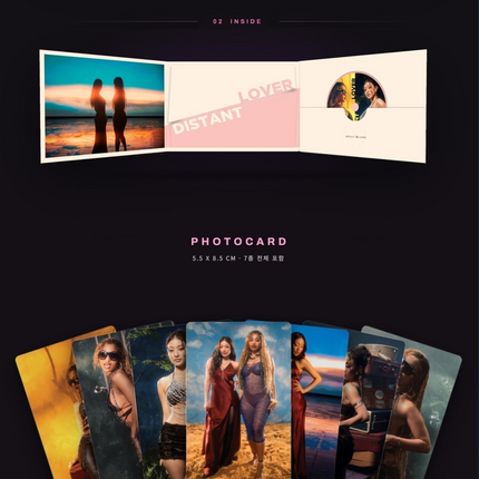 TWICE JIHYO, Shenseea, FANDOM - Distant Lover Collab Album Collectable Gift Box.