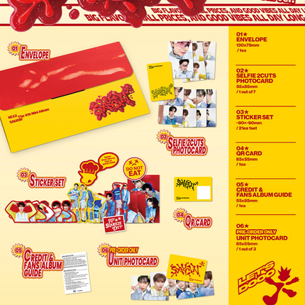 NEXZ - SAUCIN 4th Mini Album Sticker FANS ALBUM Ver.