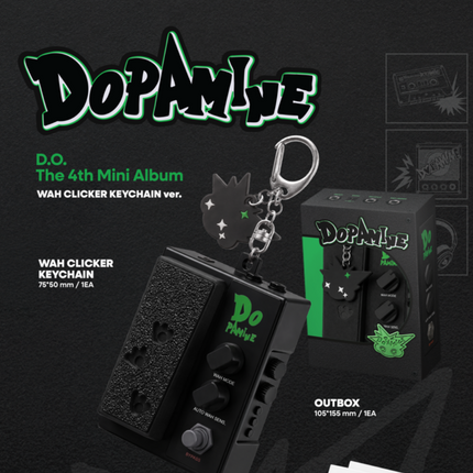 [SET] EXO D.O. - DOPAMINE 4th Mini Album FIZZ + POP + WAH CLICKER KEYCHAIN Ver.