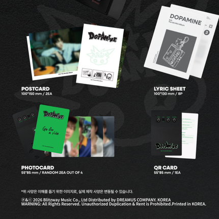 [SET] EXO D.O. - DOPAMINE 4th Mini Album FIZZ + POP + WAH CLICKER KEYCHAIN Ver.