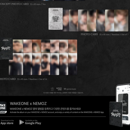 [SALE] ALPHA DRIVE ONE - UNBREAKABLE : 少年BEAST 2nd Mini album POSTCARD Ver.