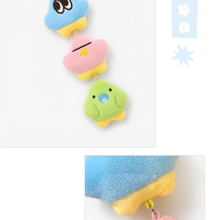 BIGBANG TAEYANG - TEAM01 Official MD RGB Plush Keyring Ver.