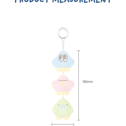 BIGBANG TAEYANG - TEAM01 Official MD RGB Plush Keyring Ver.