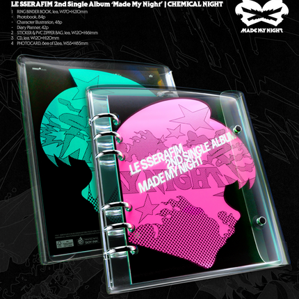 LE SSERAFIM - MADE MY NIGHT Single Album CHEMICAL NIGHT Ver.