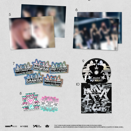 LE SSERAFIM - MADE MY NIGHT Single Album COMPACT Ver. (Member Selection)