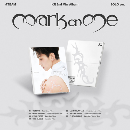 &TEAM - Mark on Me KR 2nd Mini Album SOLO Ver. (Member Selection / Set)