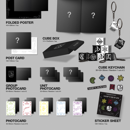 [SET] ALLDAY PROJECT - CRASH 4th Mini Album COMPLETE + 5 LITE + 5 FOCUS ALL Set Ver.