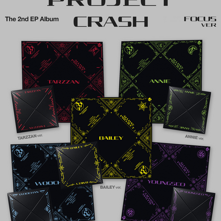 [SET] ALLDAY PROJECT - CRASH 4th Mini Album COMPLETE + 5 LITE + 5 FOCUS ALL Set Ver.