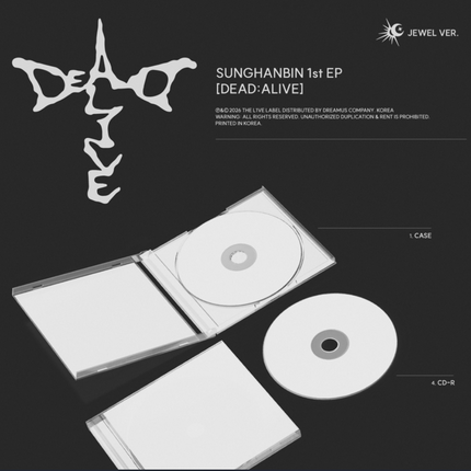 [SET] ZEROBASEONE SUNGHANBIN - DEAD:ALIVE 1st Mini Album 3Ver Photobook + 2Ver JEWEL Set.