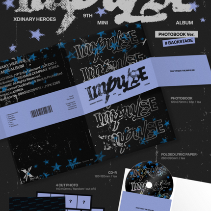 Xdinary-Heroes - IMPULSE 9th Mini Album Photobook Ver (BACKSTAGE / Band of Outsid / Set)
