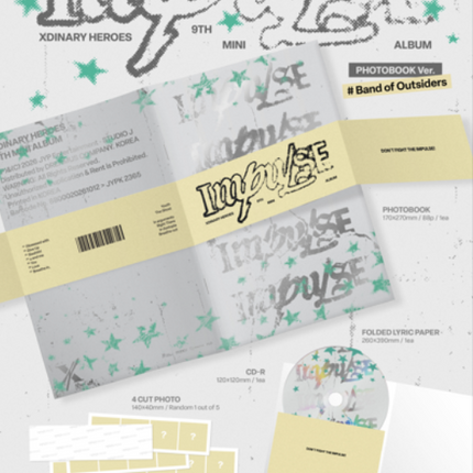 Xdinary-Heroes - IMPULSE 9th Mini Album Photobook Ver (BACKSTAGE / Band of Outsid / Set)