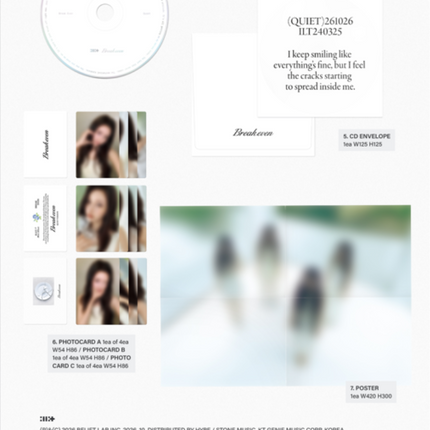 [SET] ILLIT - BREAK EVEN 5th Mini Album  3 Ver Photobook + 1 Weverse Albums Set.