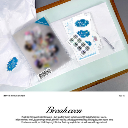 [POB] ILLIT - BREAK EVEN 5th Mini Album GLLIT Ver. (Member Selection / Set)