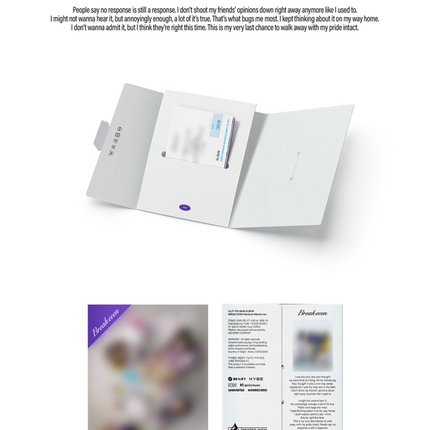 [SET] ILLIT - BREAK EVEN 5th Mini Album  3 Ver Photobook + 1 Weverse Albums Set.