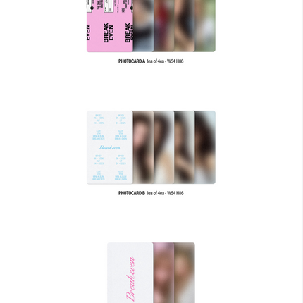 [SET] ILLIT - BREAK EVEN 5th Mini Album  3 Ver Photobook + 1 Weverse Albums Set.