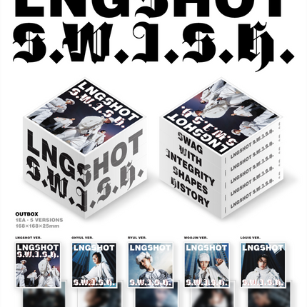 [POB] LNGSHOT - S.W.I.S.H. 2nd EP Album Standard Ver.