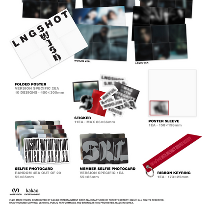 [POB] LNGSHOT - S.W.I.S.H. 2nd EP Album Standard Ver.