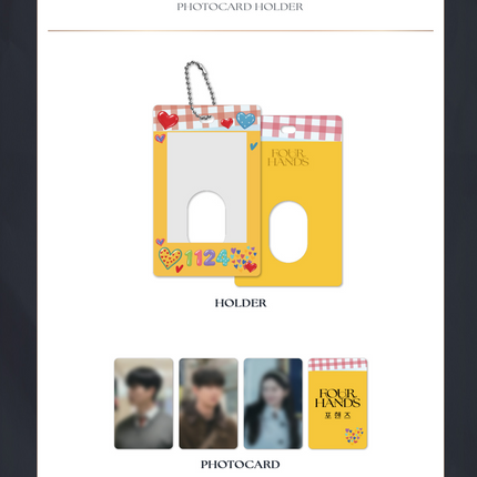 FOUR HANDS K-Drama Official Goods Song Kang Lee Jun Young Keyring Pouch New